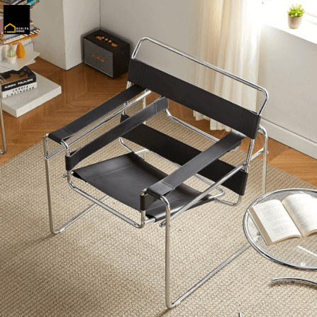 เก้าอี้อเนกประสงค์ RENITA HOME รุ่น KEVIN CHAIR สีดำโครงเหล็ก เบาะหนัง PU_3